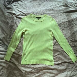 Neon yellow banana republic 100% merino wool women jumper.